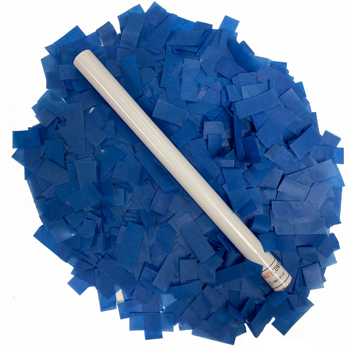 Dark Blue Tissue Paper Confetti Flick Stick - 14" (Pack of 8)