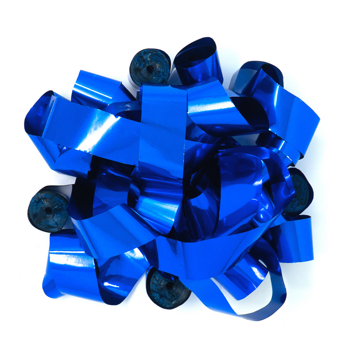 Blue Metallic Streamers - 20 Rolls | Ultimate Confetti