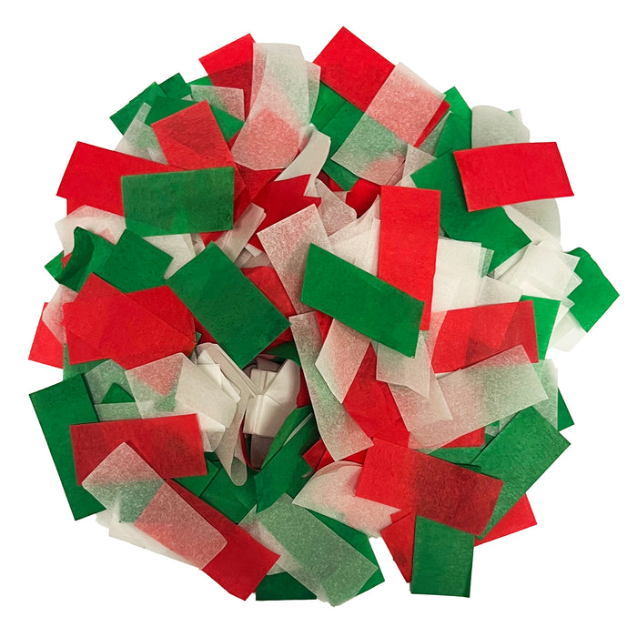 Christmas Confetti Mix - Red, Green, White Confetti (1lb)