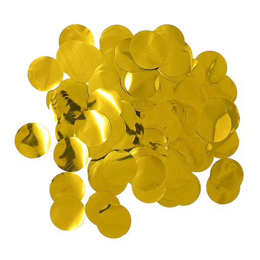 Gold Metallic Confetti Circles | Light Reflecting Confetti 