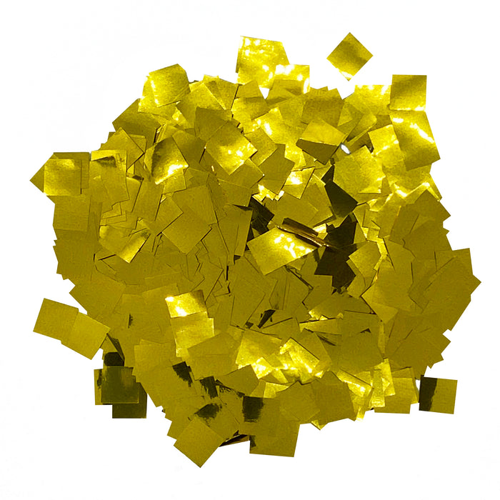 Gold Metallic Glitter Confetti - Squares (1lb)
