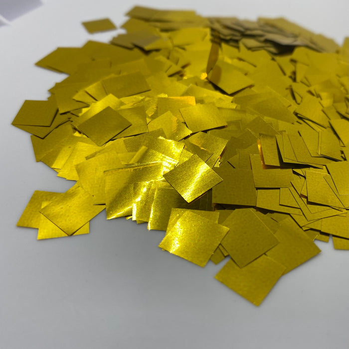 Gold Metallic Miniature Foil Confetti - Squares (1lb)
