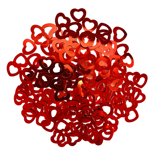 Red Heart Shaped Confetti | Table Scatter Decorations
