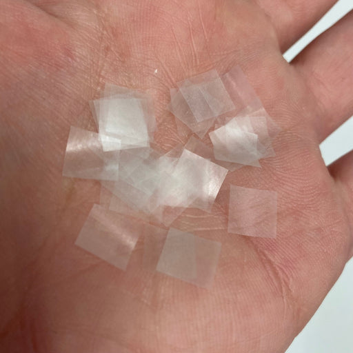 White rice paper water soluble dissolving confetti 