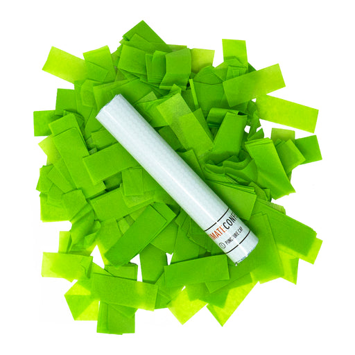 Dark Green Tissue Paper Confetti Flick Stick | St. Patrick's Day Party