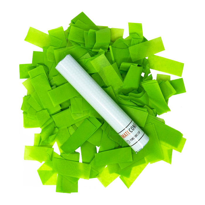 Light Green Tissue Paper Confetti Flick Stick (6")
