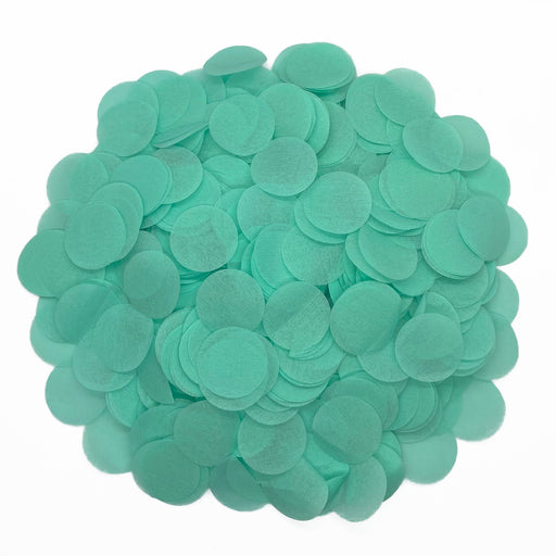 Mint Green Tissue Paper Confetti - Dots (1lb)