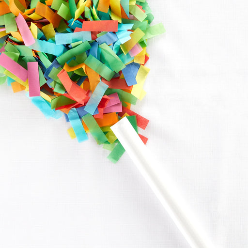 BOGO! Multicolor Rainbow Tissue Paper Confetti Flick Stick (14")