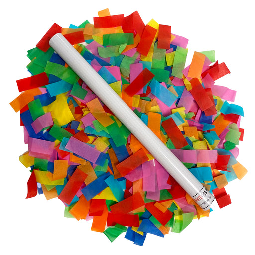 Multicolor Tissue Paper Confetti Flick Stick (14")