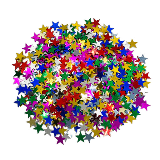 Multicolor Metallic Stars - Table Confetti Decoration
