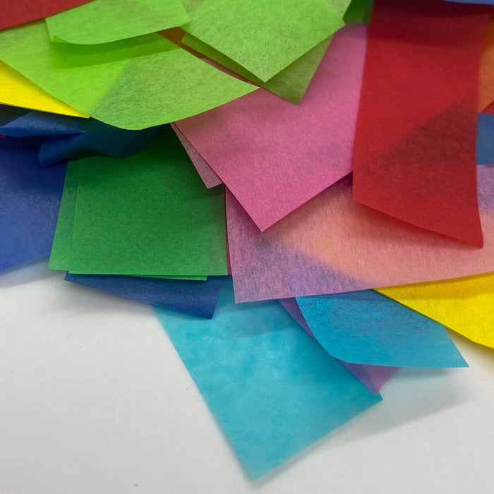 Colorful Rectangular Tissue Paper Confetti, 1 oz