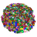 miniature multicolor square confetti 