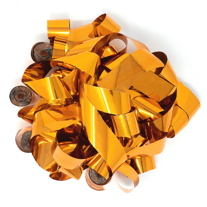 Orange Metallic Streamers - 20 Rolls | Ultimate Confetti
