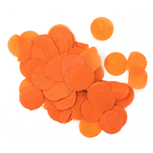 Wrapables Round Tissue Paper Confetti 0.5 Circle Confetti, Orange