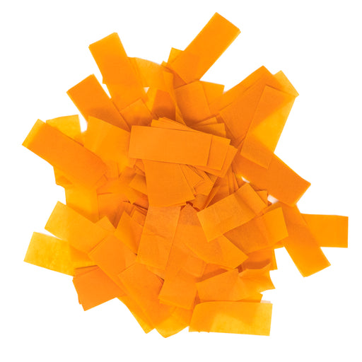 biodegradable orange tissue confetti 