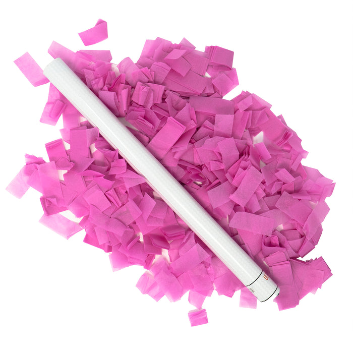Pink Tissue Paper Confetti Flick Stick (14")