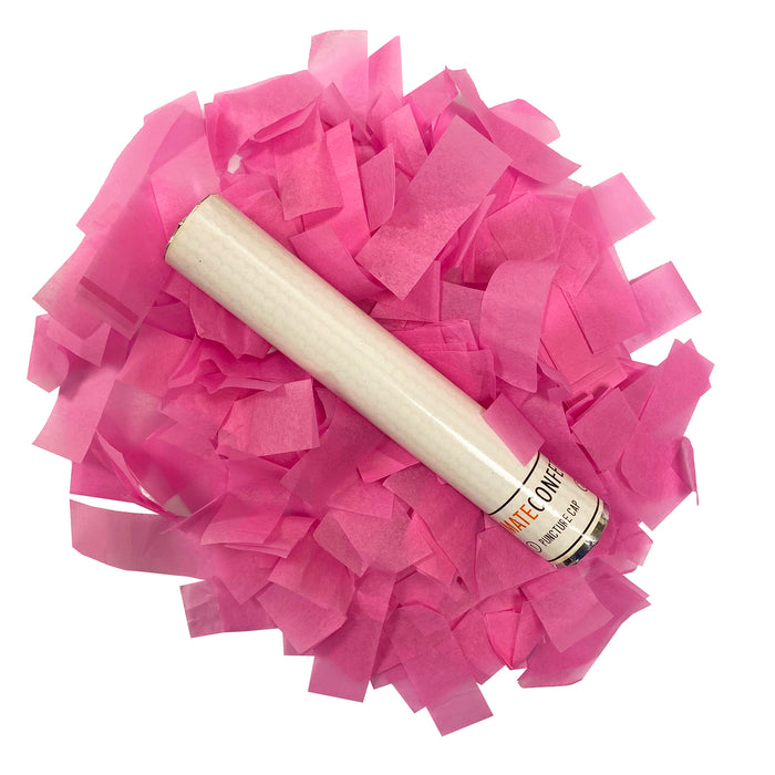 Pink Tissue Paper Confetti Flick Stick (6")