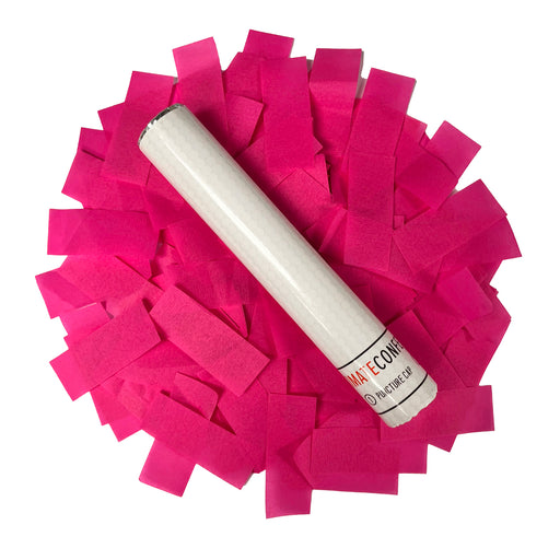 Fuchsia Pink Tissue Paper Confetti Flick Stick (6")