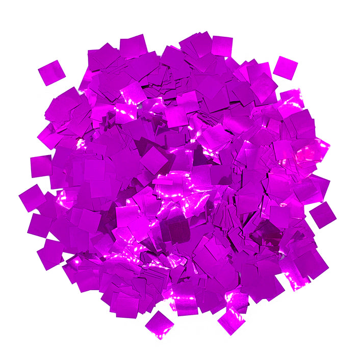 Pink Metallic Glitter Confetti - Squares (1lb)