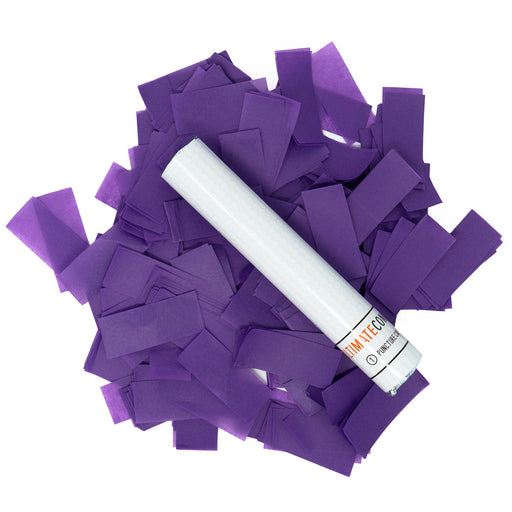 Purple Tissue Paper Confetti Flick Stick | Eco-Friendly