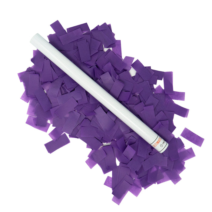 14 Purple Tissue Confetti Flick Stick