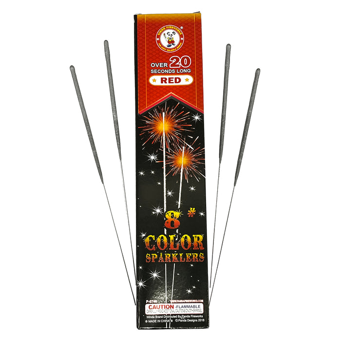 8" Color Wire Sparklers (6 Pack)