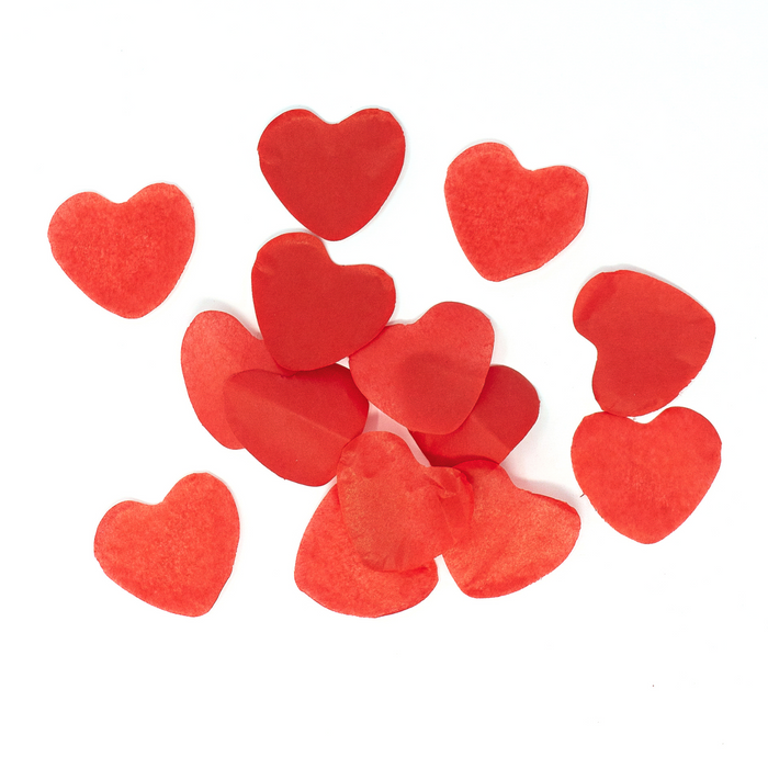 Die Cut Red Heart Biodegradable Tissue Confetti (1 Pound Bulk) — Ultimate  Confetti