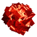 red metallic confetti 