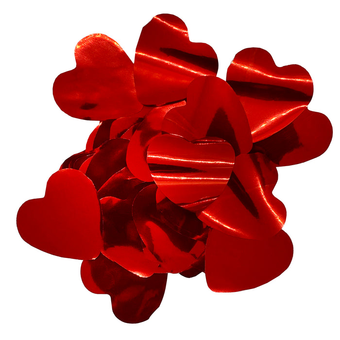 Confetti Hearts Red
