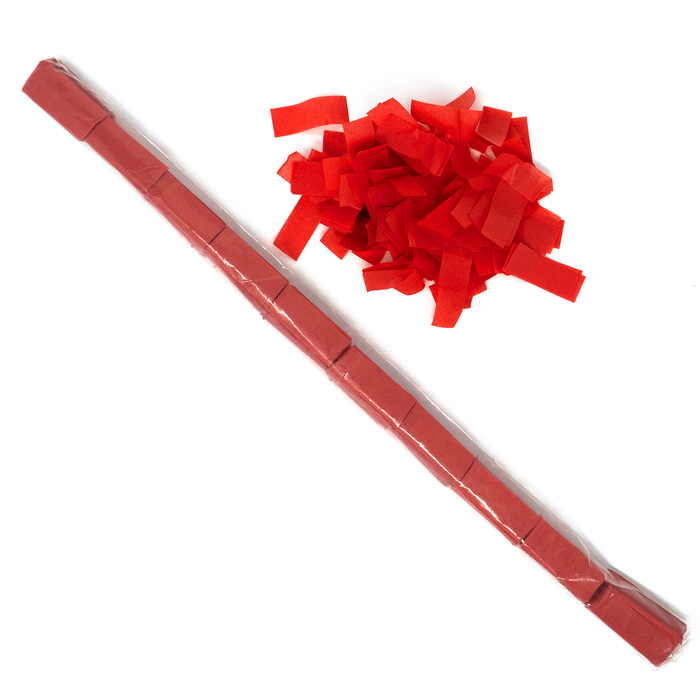 Red Tissue Confetti - Speed Load Cannon Sleeve (1/4lb)