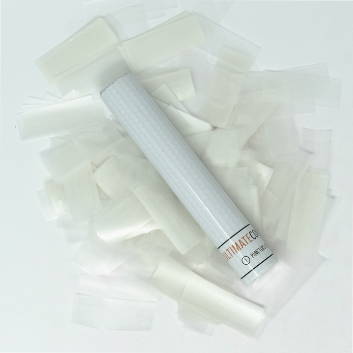 White Rice Paper Confetti Flick Stick - Water Soluble (6")