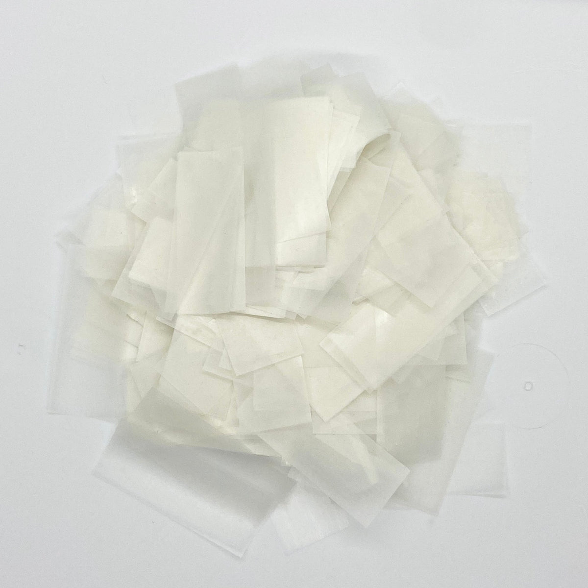 White Rice Paper - Water Soluble Dissolving Confetti (1 Pound Bulk)
