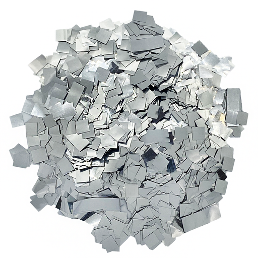 Confetti Streamers: Sparkling Silver Metallic. USA Factory Prices