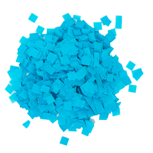 Turquoise Tissue Paper Confetti - Squares (1lb)