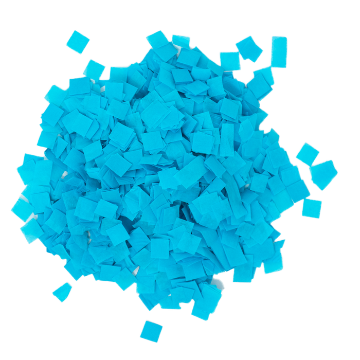 Turquoise Tissue Paper Confetti - Squares (1lb)