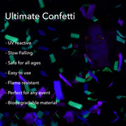 Multicolor Blacklight - Confetti Popper Cannon (11")