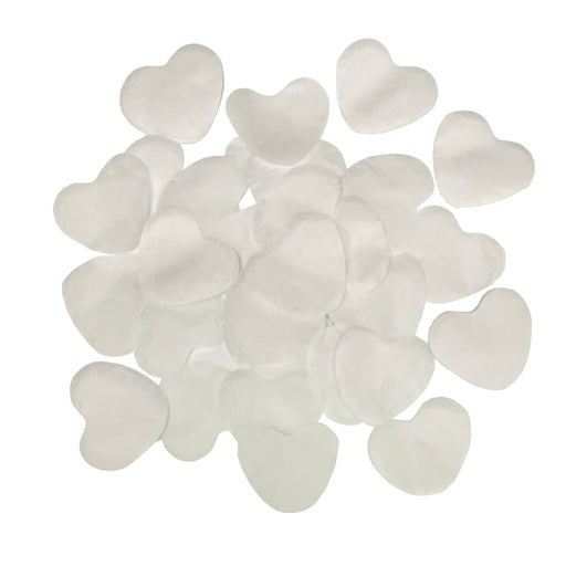 White Heart Tissue Paper Confetti (1lb)