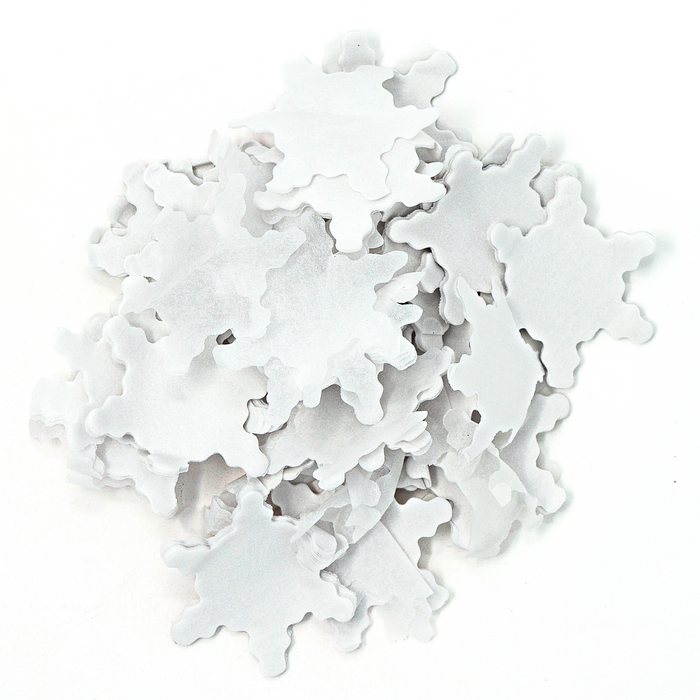 Eco friendly rustic brown snowflake confetti for your Christmas table  decorations!