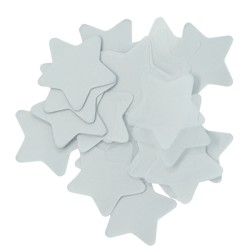 White Star Shaped Tissue Paper Confetti 