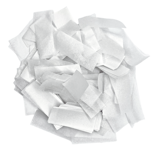 white tissue paper confetti 